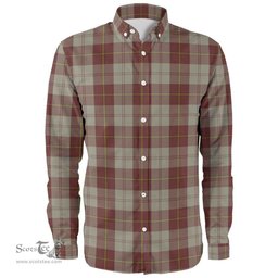 Scottish Cunningham Burgundy Dancers Clan Tartan Long Sleeve Shirt, Tartan Plaid Shirt Scottish Plaid Tartan Plaid - ScotsTee - scotstee.com