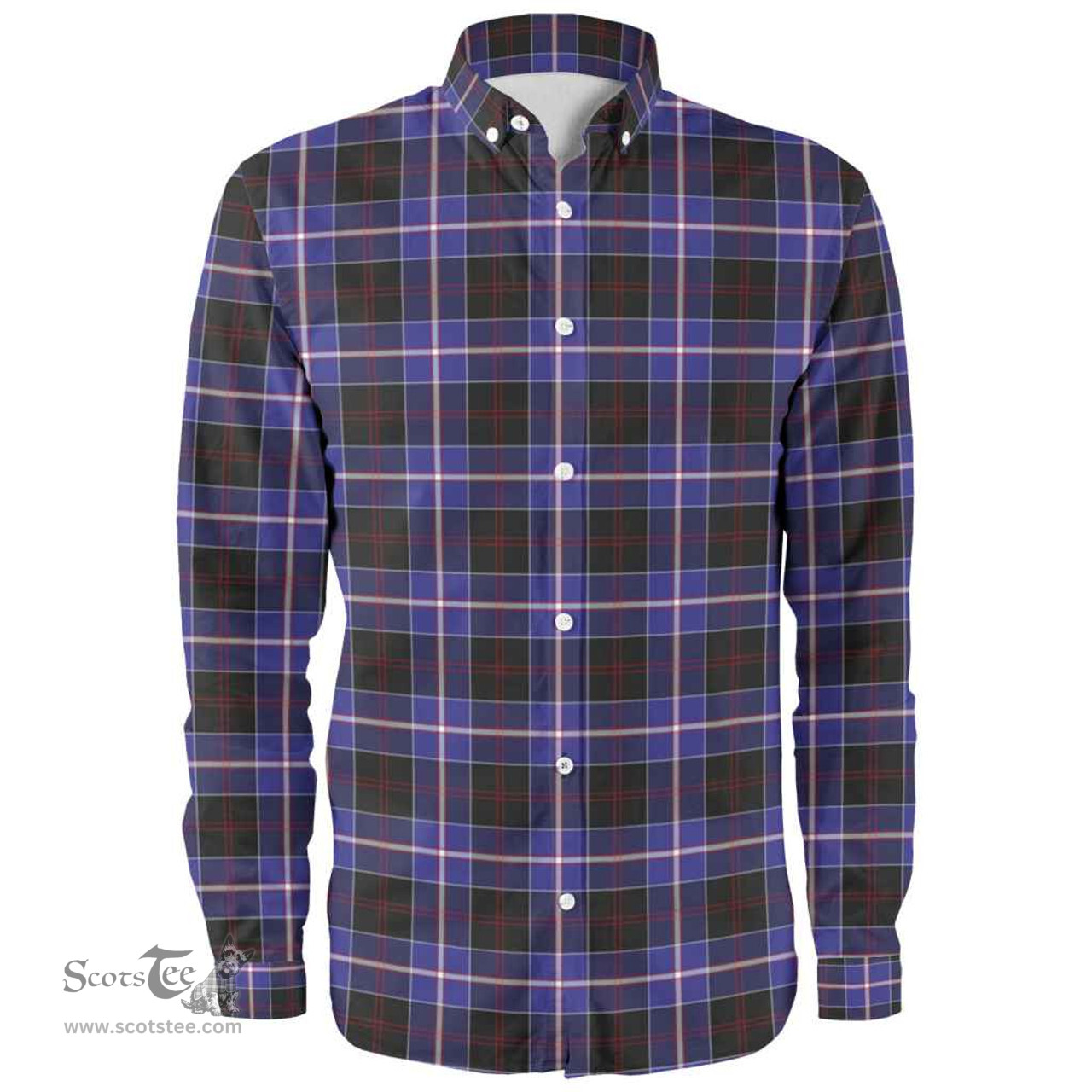 Scottish Dunlop Modern Clan Tartan Long Sleeve Shirt, Tartan Plaid Shirt Scottish Plaid Tartan Plaid - ScotsTee - scotstee.com