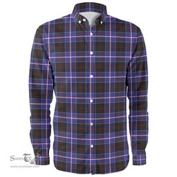 Scottish Dunlop Modern Clan Tartan Long Sleeve Shirt, Tartan Plaid Shirt Scottish Plaid Tartan Plaid - ScotsTee - scotstee.com