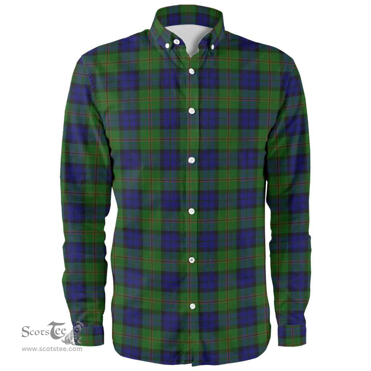 Scottish Dundas Modern Clan Tartan Long Sleeve Shirt, Tartan Plaid Shirt Scottish Plaid Tartan Plaid - ScotsTee - scotstee.com