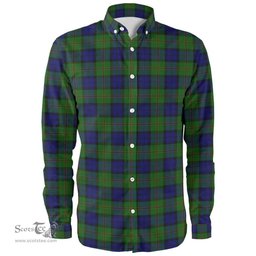 Scottish Dundas Modern Clan Tartan Long Sleeve Shirt, Tartan Plaid Shirt Scottish Plaid Tartan Plaid - ScotsTee - scotstee.com