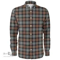 Scottish Gunn Weathered Clan Tartan Long Sleeve Shirt, Tartan Plaid Shirt Scottish Plaid Tartan Plaid - ScotsTee - scotstee.com