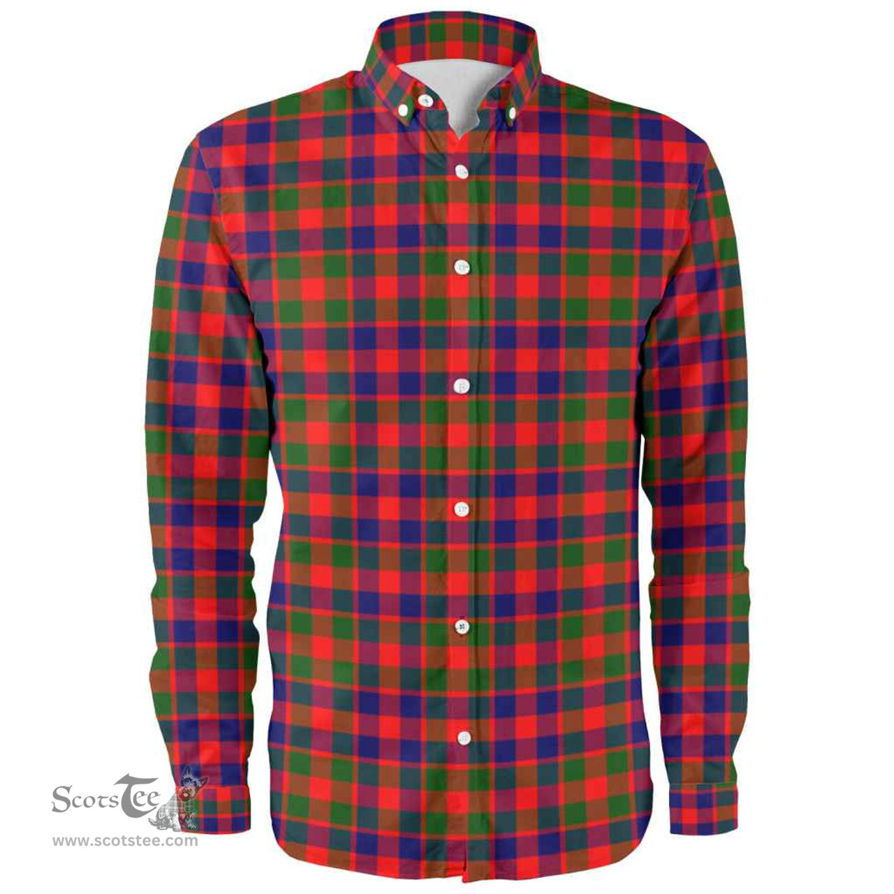 Scottish Gow Modern Clan Tartan Long Sleeve Shirt, Tartan Plaid Shirt Scottish Plaid Tartan Plaid - ScotsTee - scotstee.com