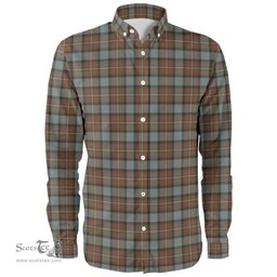 Scottish Fergusson Weathered Clan Tartan Long Sleeve Shirt, Tartan Plaid Shirt Scottish Plaid Tartan Plaid - ScotsTee - scotstee.com
