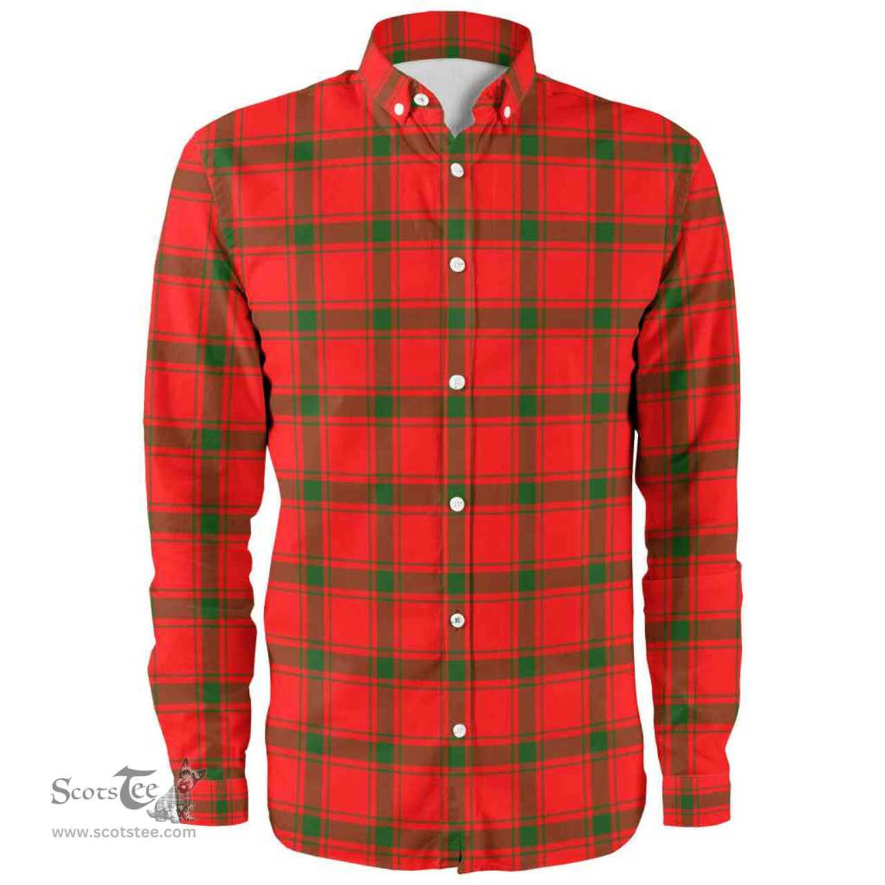 Scottish MacDonald of Sleat Clan Tartan Long Sleeve Shirt, Tartan Plaid Shirt Scottish Plaid Tartan Plaid - ScotsTee - scotstee.com