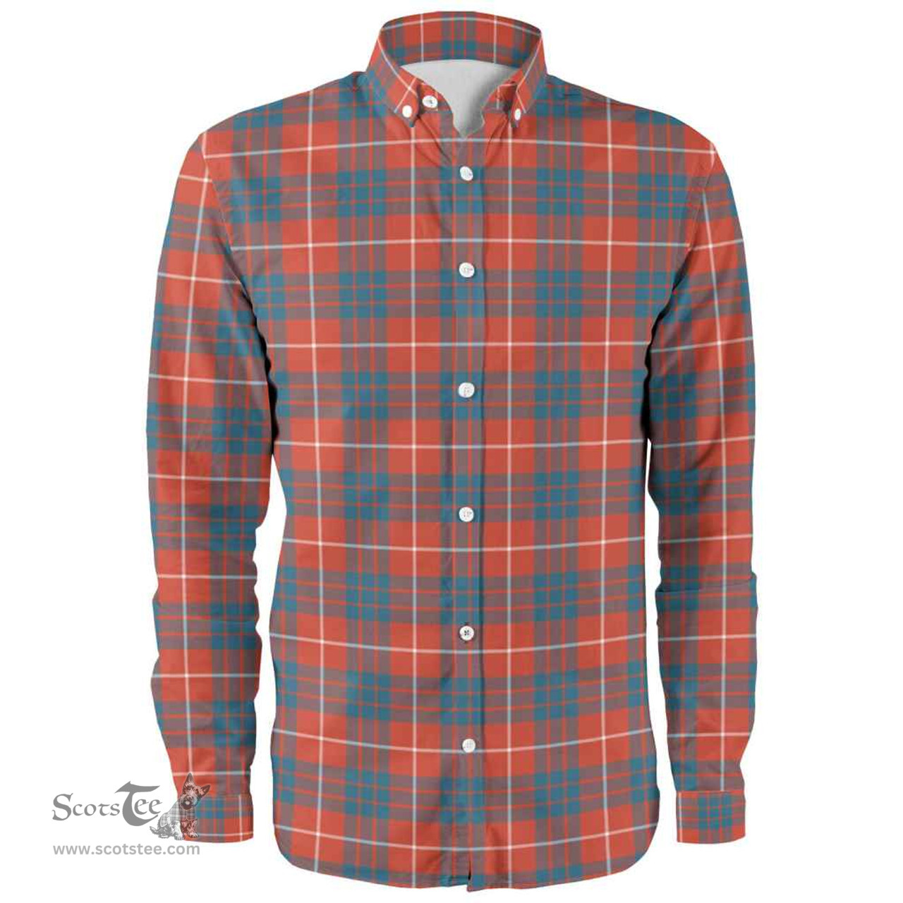 Scottish Hamilton Ancient Clan Tartan Long Sleeve Shirt, Tartan Plaid Shirt Scottish Plaid Tartan Plaid - ScotsTee - scotstee.com