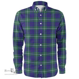 Scottish Hamilton Hunting Modern Clan Tartan Long Sleeve Shirt, Tartan Plaid Shirt Scottish Plaid Tartan Plaid - ScotsTee - scotstee.com