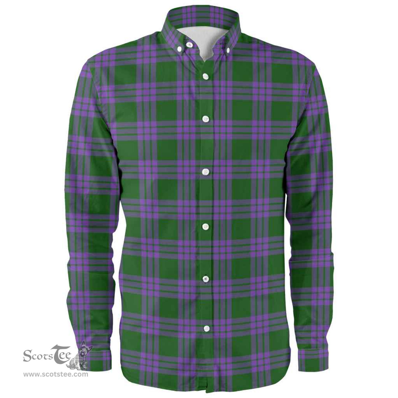 Scottish Elphinstone Clan Tartan Long Sleeve Shirt, Tartan Plaid Shirt Scottish Plaid Tartan Plaid - ScotsTee - scotstee.com
