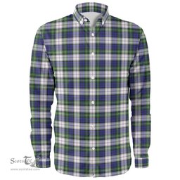 Scottish Gordon Dress Modern Clan Tartan Long Sleeve Shirt, Tartan Plaid Shirt Scottish Plaid Tartan Plaid - ScotsTee - scotstee.com