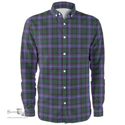 Scottish Hunter Modern Clan Tartan Long Sleeve Shirt, Tartan Plaid Shirt Scottish Plaid Tartan Plaid - ScotsTee - scotstee.com
