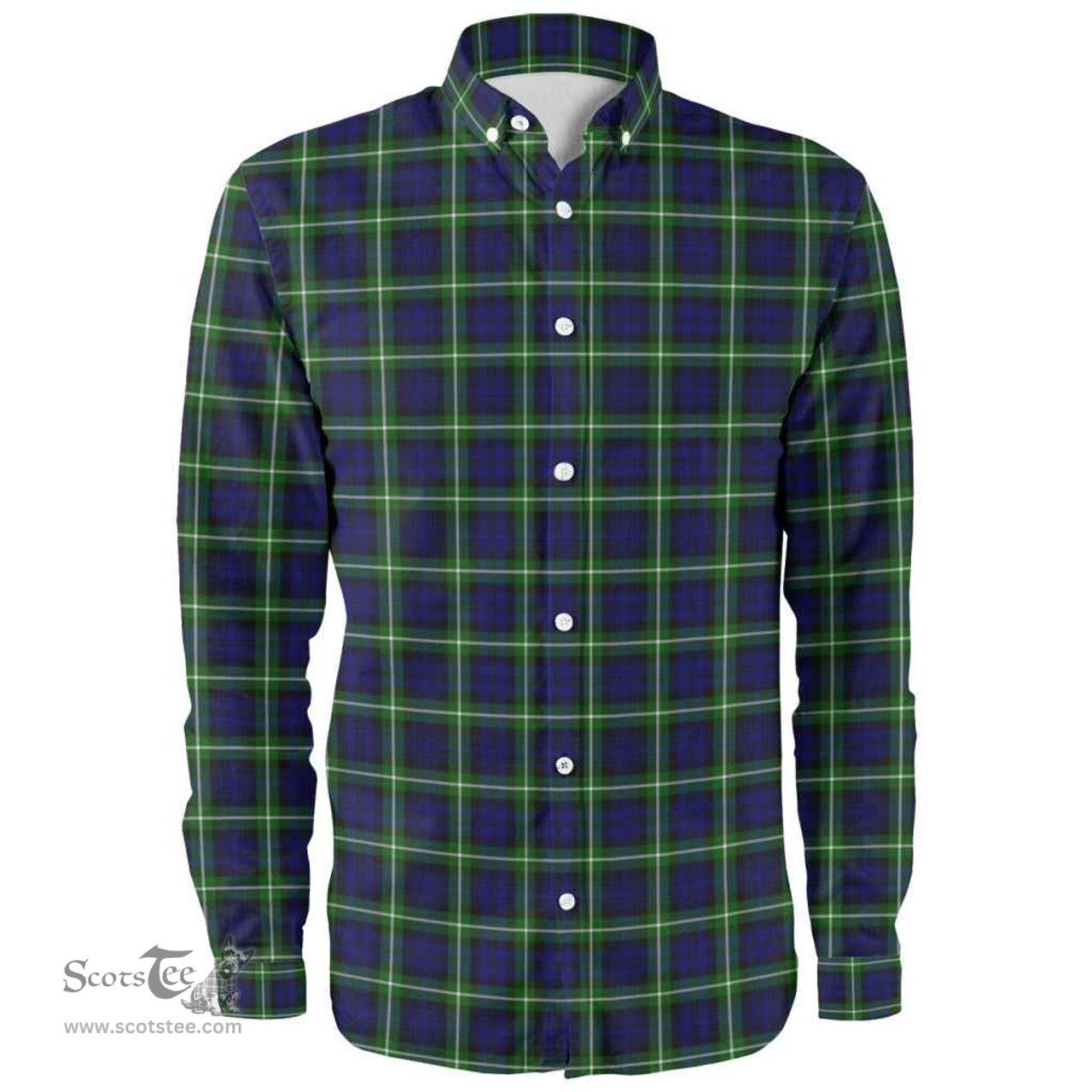 Scottish Lamont Modern Clan Tartan Long Sleeve Shirt, Tartan Plaid Shirt Scottish Plaid Tartan Plaid - ScotsTee - scotstee.com