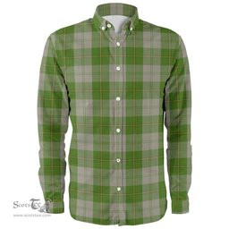 Scottish Cunningham Dress Green Dancers Clan Tartan Long Sleeve Shirt, Tartan Plaid Shirt Scottish Plaid Tartan Plaid - ScotsTee - scotstee.com