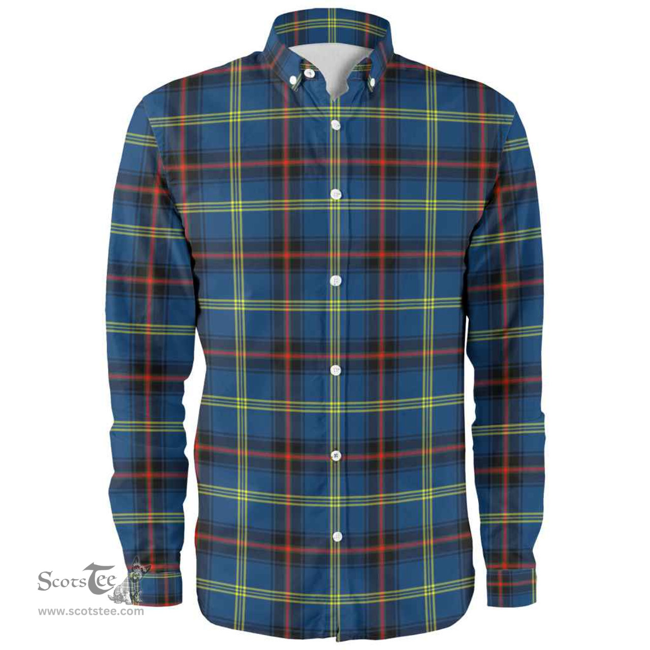 Scottish Grewar Clan Tartan Long Sleeve Shirt, Tartan Plaid Shirt Scottish Plaid Tartan Plaid - ScotsTee - scotstee.com