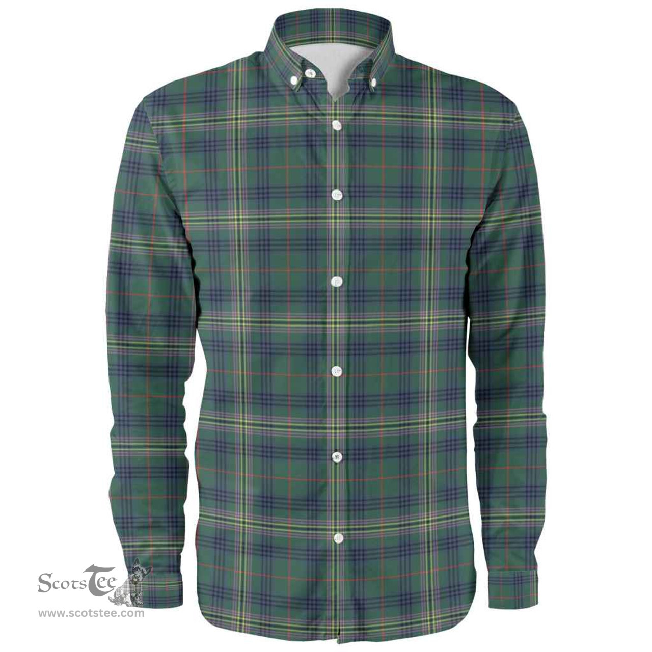 Scottish Kennedy Modern Clan Tartan Long Sleeve Shirt, Tartan Plaid Shirt Scottish Plaid Tartan Plaid - ScotsTee - scotstee.com