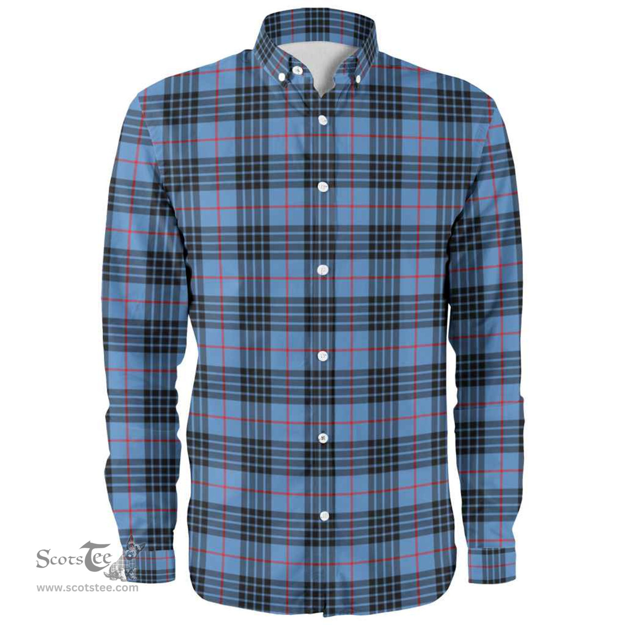 Scottish MacKay Blue Clan Tartan Long Sleeve Shirt, Tartan Plaid Shirt Scottish Plaid Tartan Plaid - ScotsTee - scotstee.com