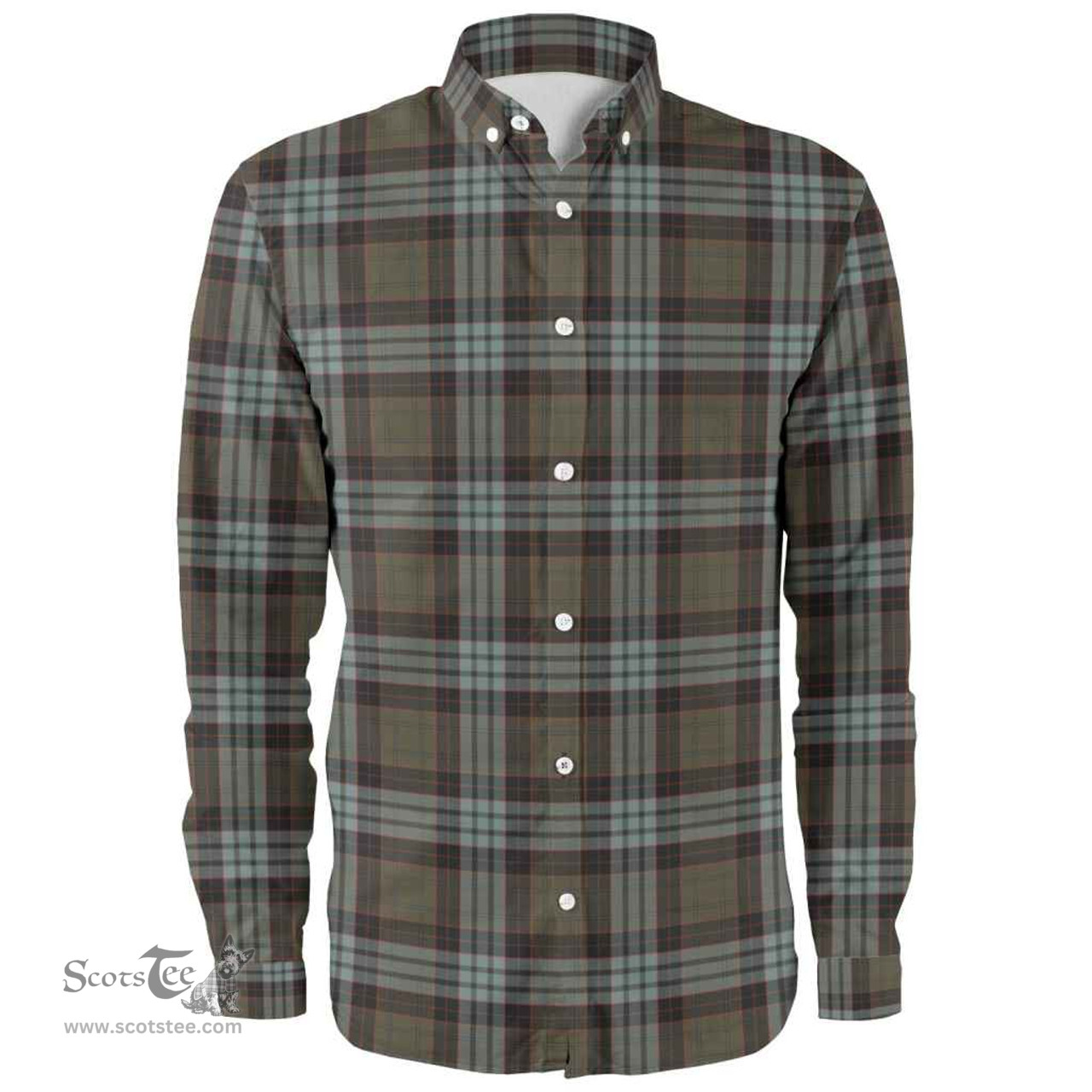 Scottish Stewart Old Weathered Clan Tartan Long Sleeve Shirt, Tartan Plaid Shirt Scottish Plaid Tartan Plaid - ScotsTee - scotstee.com
