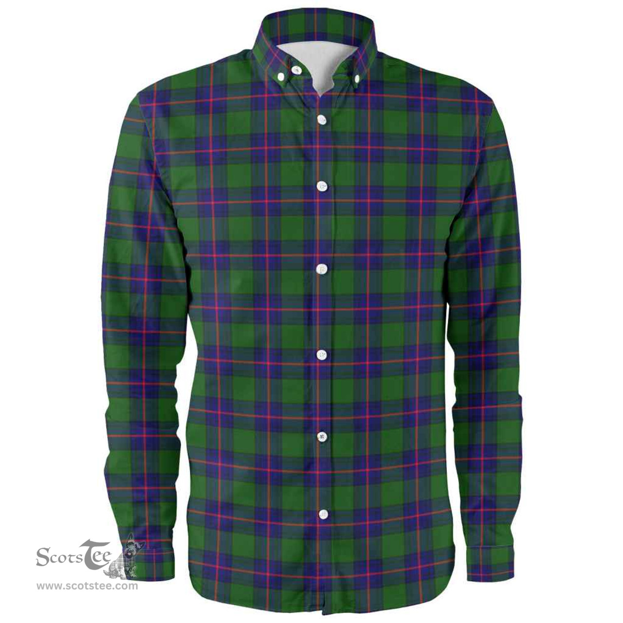 Scottish Shaw Modern Clan Tartan Long Sleeve Shirt, Tartan Plaid Shirt Scottish Plaid Tartan Plaid - ScotsTee - scotstee.com