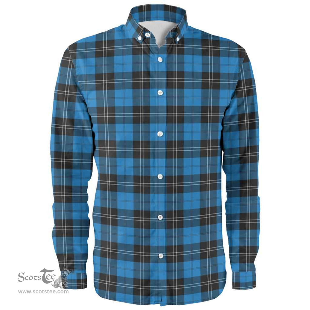 Scottish Ramsay Blue Ancient Clan Tartan Long Sleeve Shirt, Tartan Plaid Shirt Scottish Plaid Tartan Plaid - ScotsTee - scotstee.com