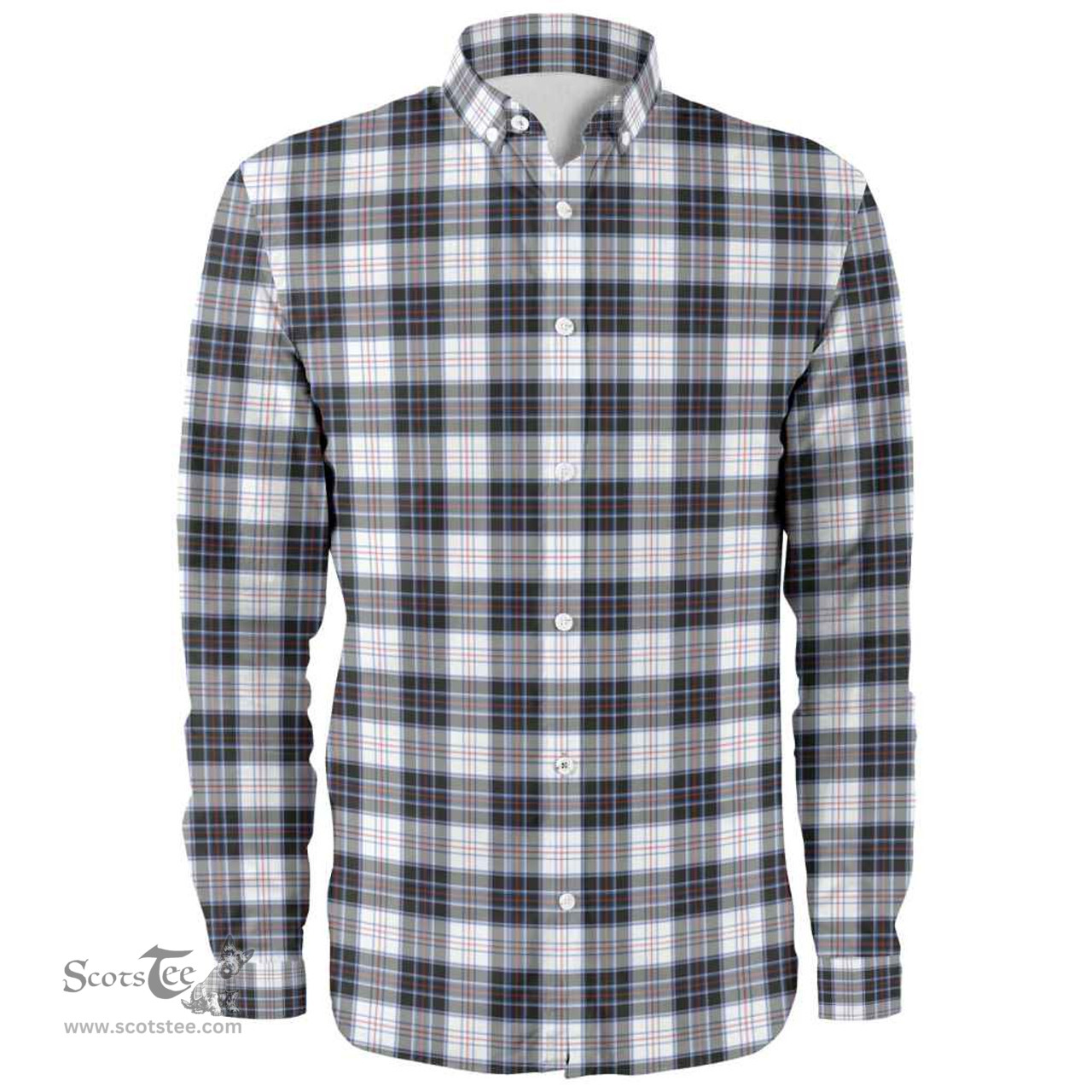 Scottish MacRae Dress Modern Clan Tartan Long Sleeve Shirt, Tartan Plaid Shirt Scottish Plaid Tartan Plaid - ScotsTee - scotstee.com
