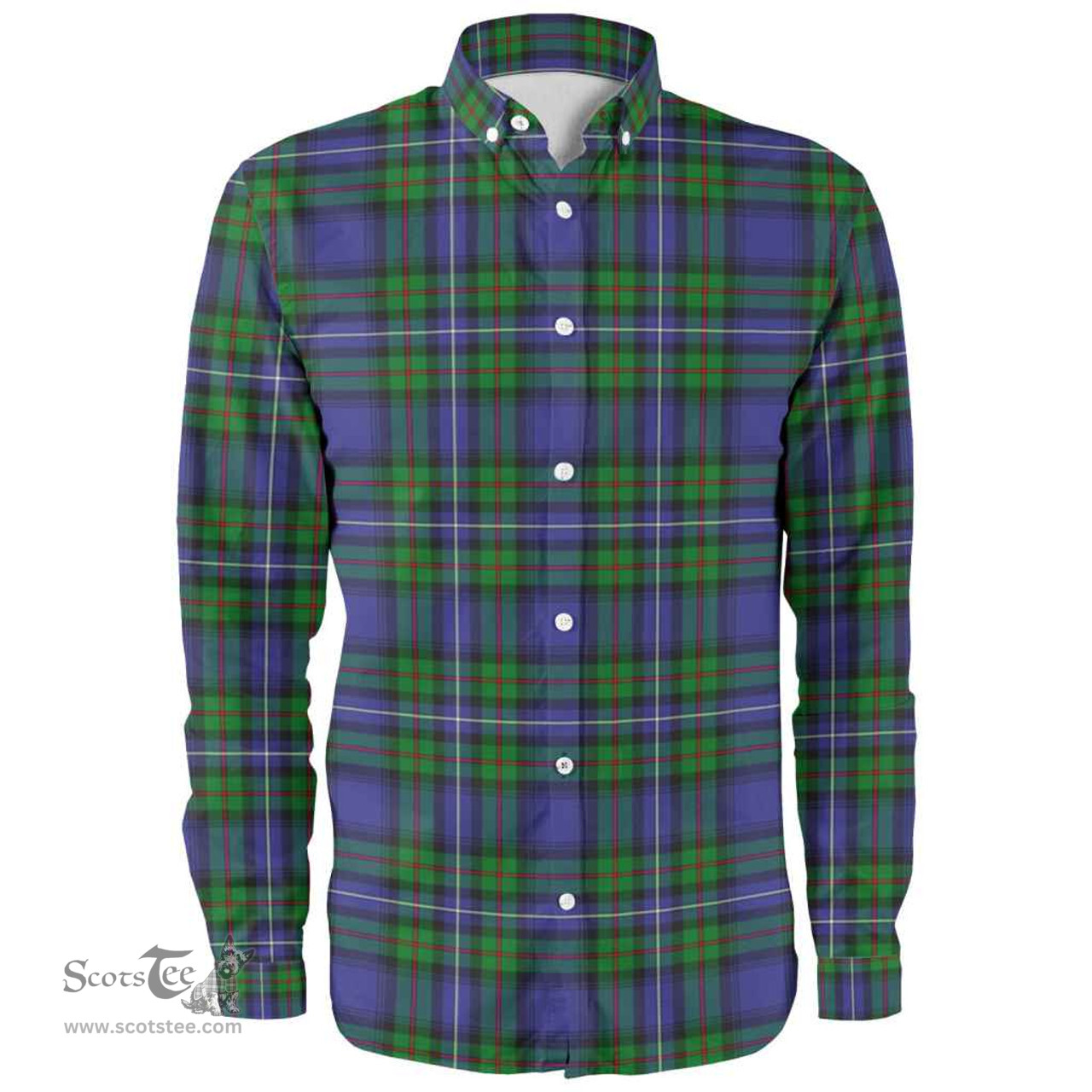 Scottish Robertson Hunting Modern Clan Tartan Long Sleeve Shirt, Tartan Plaid Shirt Scottish Plaid Tartan Plaid - ScotsTee - scotstee.com