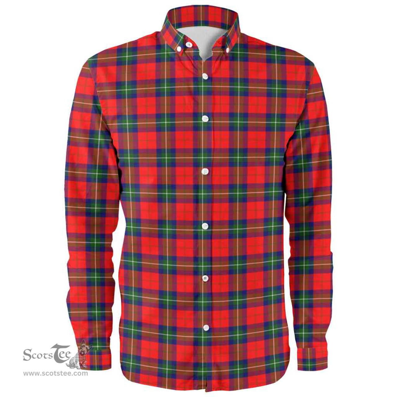 Scottish Ruthven Modern Clan Tartan Long Sleeve Shirt, Tartan Plaid Shirt Scottish Plaid Tartan Plaid - ScotsTee - scotstee.com