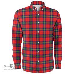 Scottish Ruthven Modern Clan Tartan Long Sleeve Shirt, Tartan Plaid Shirt Scottish Plaid Tartan Plaid - ScotsTee - scotstee.com