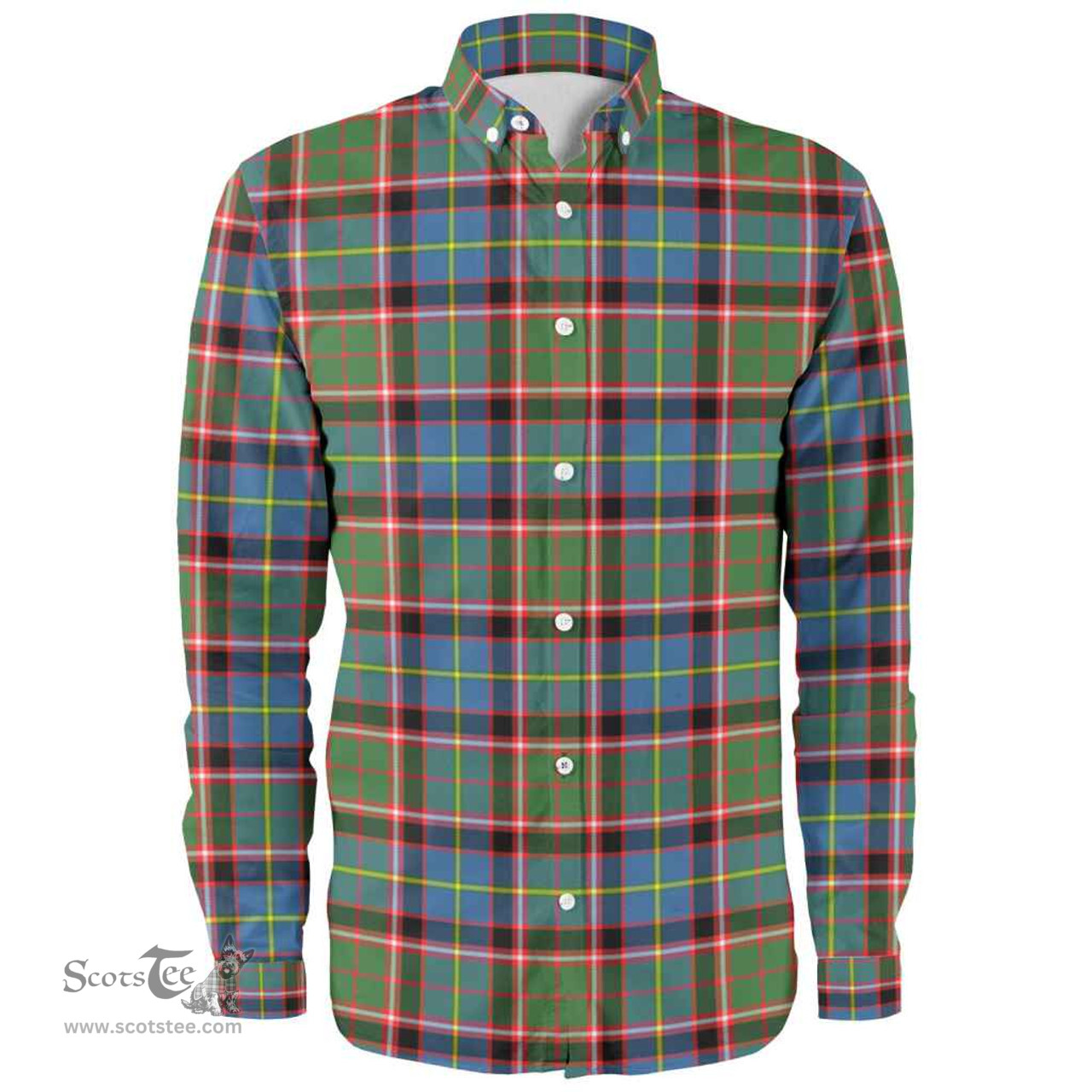 Scottish Stirling & Bannockburn District Clan Tartan Long Sleeve Shirt, Tartan Plaid Shirt Scottish Plaid Tartan Plaid - ScotsTee - scotstee.com
