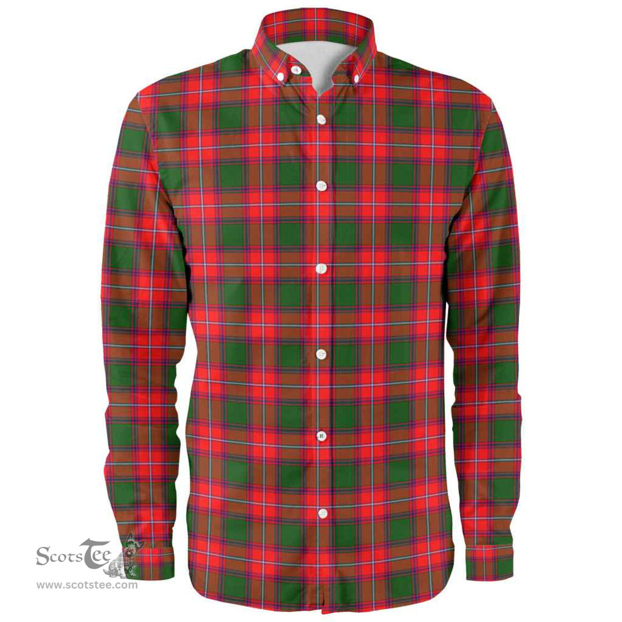 Scottish Rattray Modern Clan Tartan Long Sleeve Shirt, Tartan Plaid Shirt Scottish Plaid Tartan Plaid - ScotsTee - scotstee.com