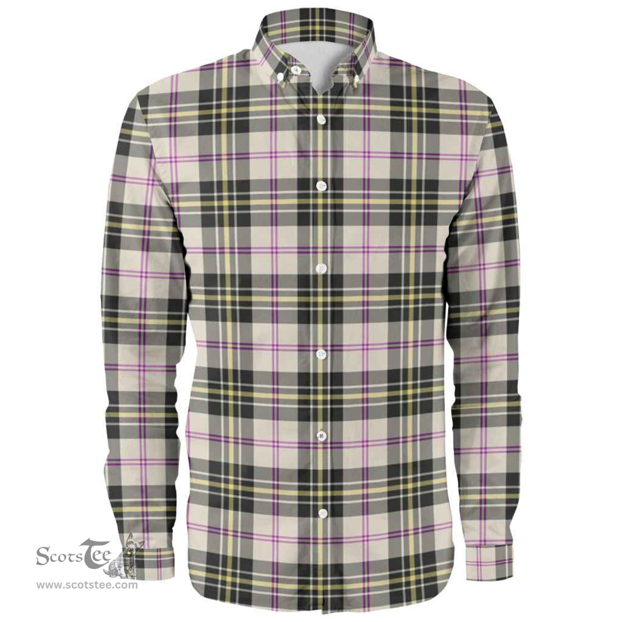 Scottish MacPherson Dress Ancient Clan Tartan Long Sleeve Shirt, Tartan Plaid Shirt Scottish Plaid Tartan Plaid - ScotsTee - scotstee.com