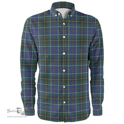 Scottish MacInnes Modern Clan Tartan Long Sleeve Shirt, Tartan Plaid Shirt Scottish Plaid Tartan Plaid - ScotsTee - scotstee.com