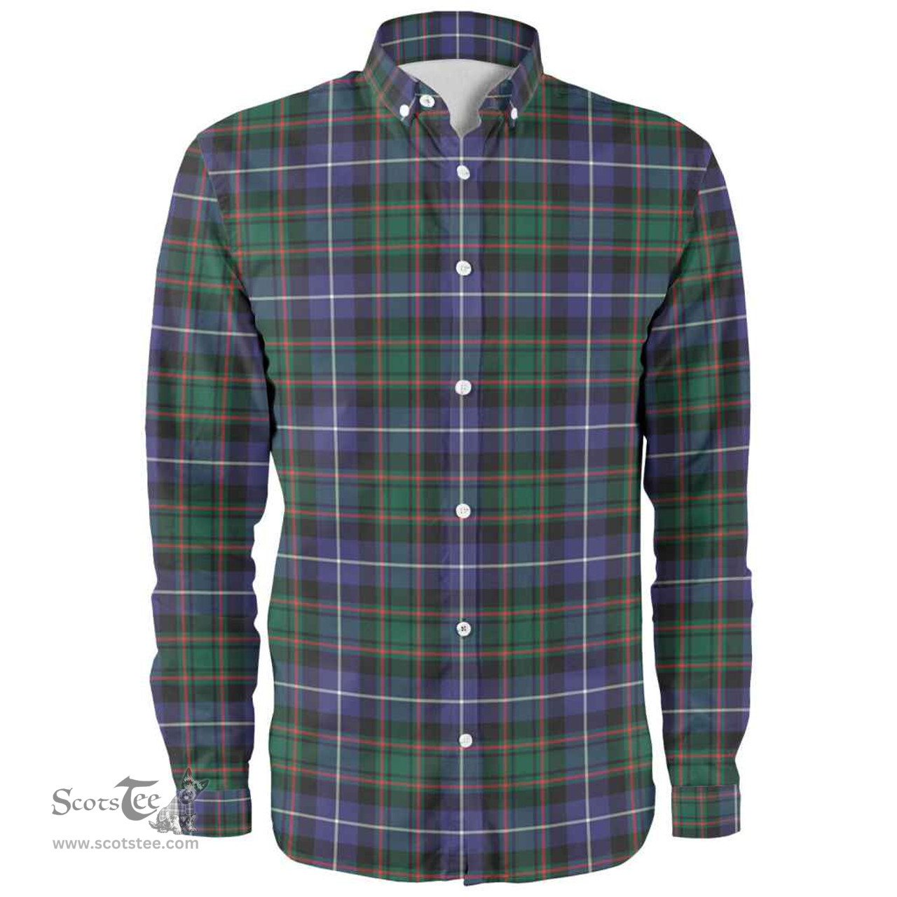 Scottish MacRae Hunting Modern Clan Tartan Long Sleeve Shirt, Tartan Plaid Shirt Scottish Plaid Tartan Plaid - ScotsTee - scotstee.com