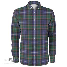 Scottish MacRae Hunting Modern Clan Tartan Long Sleeve Shirt, Tartan Plaid Shirt Scottish Plaid Tartan Plaid - ScotsTee - scotstee.com