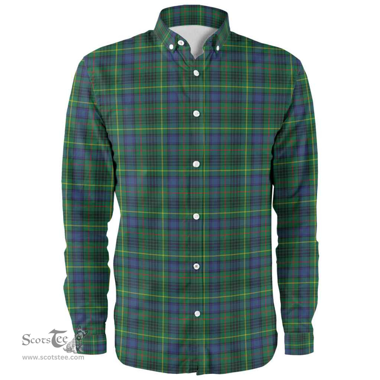 Scottish Stewart Hunting Modern Clan Tartan Long Sleeve Shirt, Tartan Plaid Shirt Scottish Plaid Tartan Plaid - ScotsTee - scotstee.com