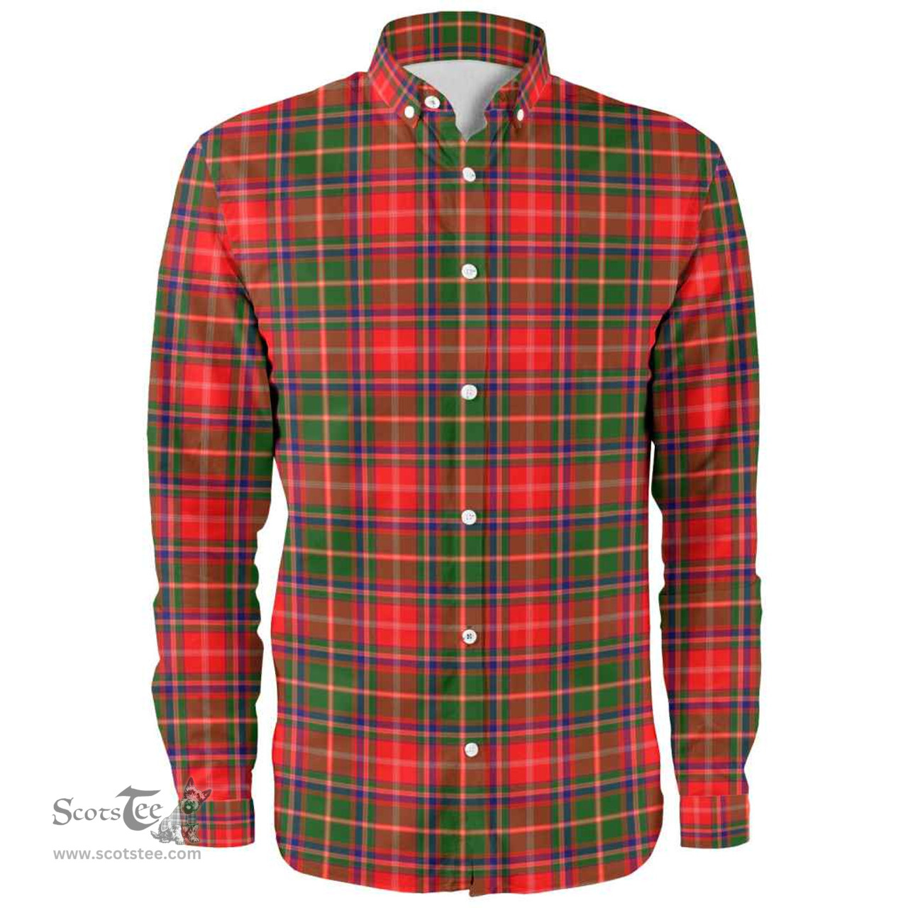 Scottish Somerville Modern Clan Tartan Long Sleeve Shirt, Tartan Plaid Shirt Scottish Plaid Tartan Plaid - ScotsTee - scotstee.com