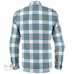 Scottish Stewart Muted Blue Clan Tartan Long Sleeve Shirt, Tartan Plaid Shirt Scottish Plaid Tartan Plaid - ScotsTee - scotstee.com