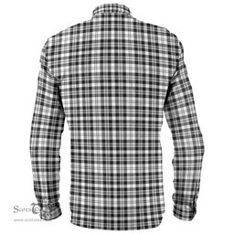 Scottish Scott Black & White Modern Clan Tartan Long Sleeve Shirt, Tartan Plaid Shirt Scottish Plaid Tartan Plaid - ScotsTee - scotstee.com