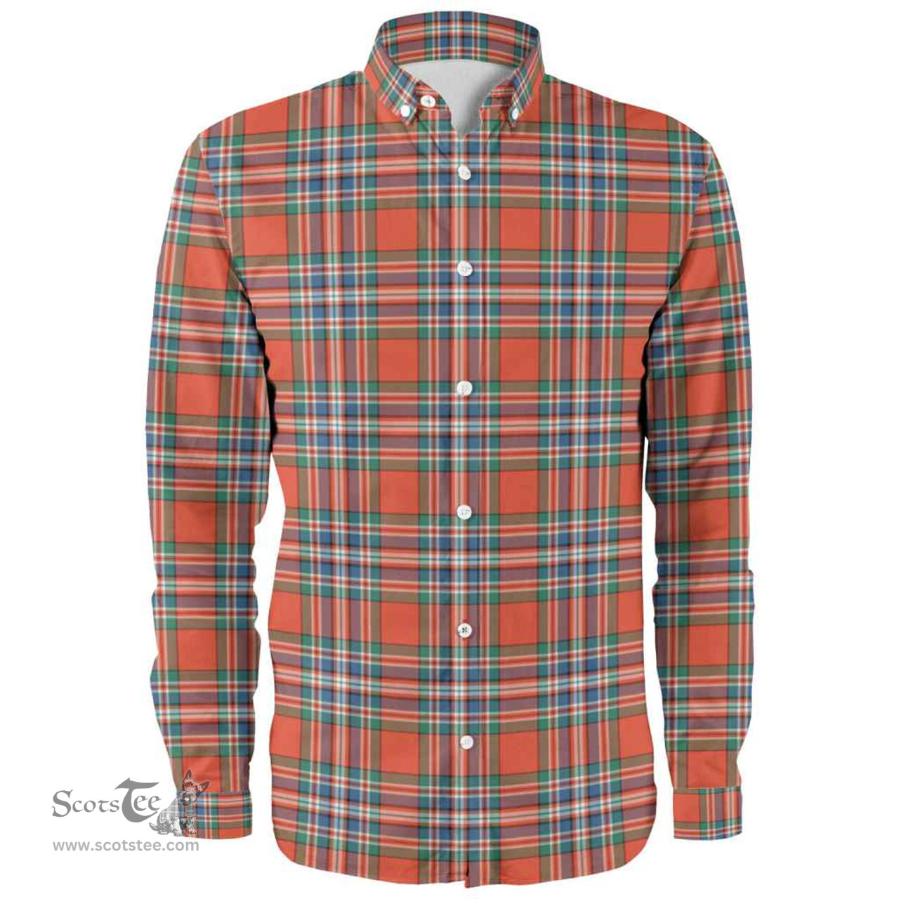 Scottish MacFarlane Ancient Clan Tartan Long Sleeve Shirt, Tartan Plaid Shirt Scottish Plaid Tartan Plaid - ScotsTee - scotstee.com