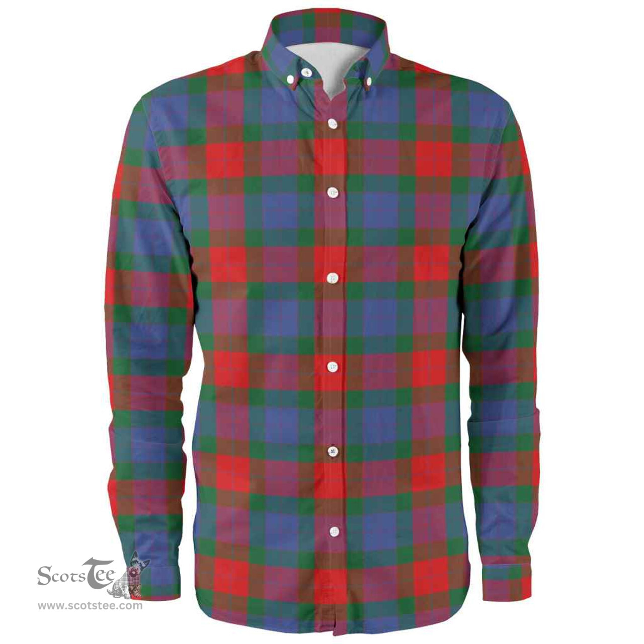 Scottish Mar Clan Tartan Long Sleeve Shirt, Tartan Plaid Shirt Scottish Plaid Tartan Plaid - ScotsTee - scotstee.com