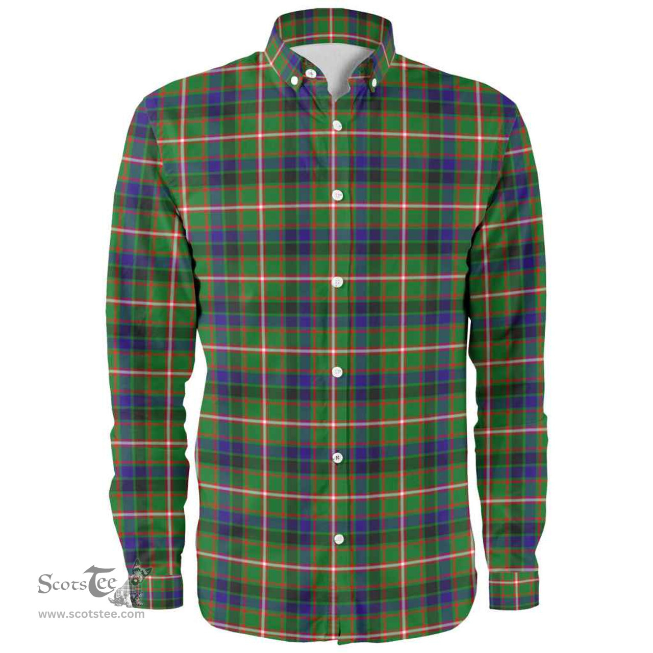 Scottish Reid Green Clan Tartan Long Sleeve Shirt, Tartan Plaid Shirt Scottish Plaid Tartan Plaid - ScotsTee - scotstee.com