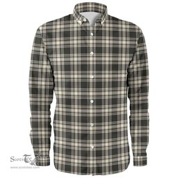 Scottish Menzies Black & White Ancient Clan Tartan Long Sleeve Shirt, Tartan Plaid Shirt Scottish Plaid Tartan Plaid - ScotsTee - scotstee.com