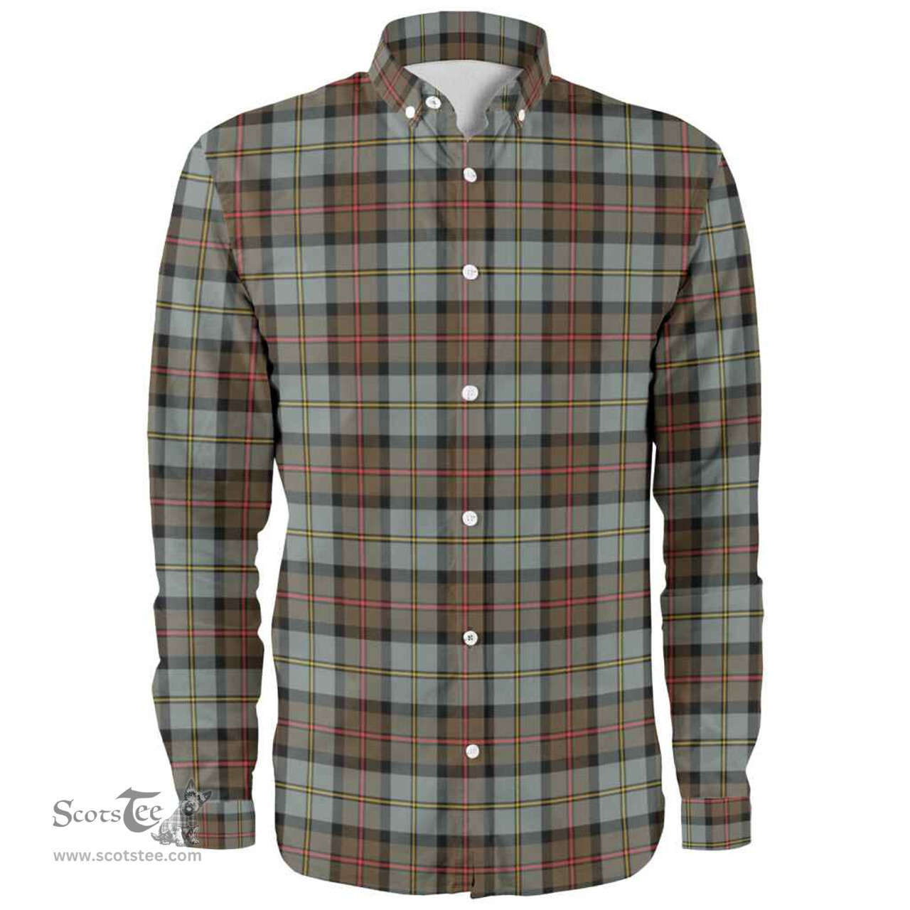 Scottish MacLeod of Harris Weathered Clan Tartan Long Sleeve Shirt, Tartan Plaid Shirt Scottish Plaid Tartan Plaid - ScotsTee - scotstee.com
