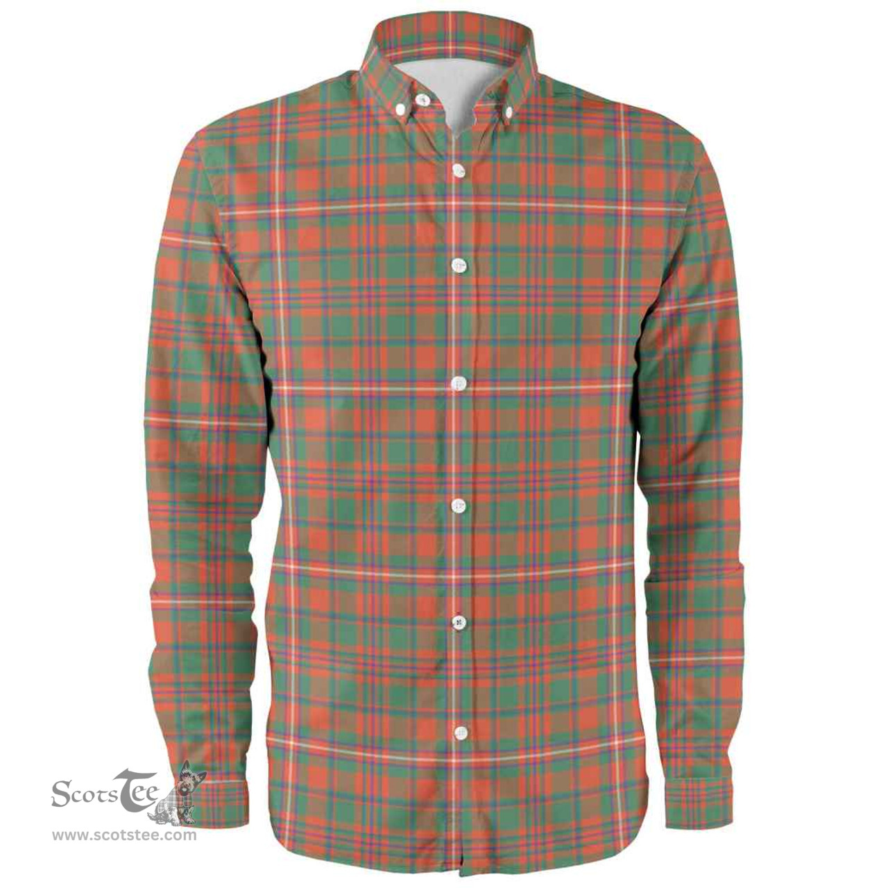 Scottish MacKinnon Ancient Clan Tartan Long Sleeve Shirt, Tartan Plaid Shirt Scottish Plaid Tartan Plaid - ScotsTee - scotstee.com