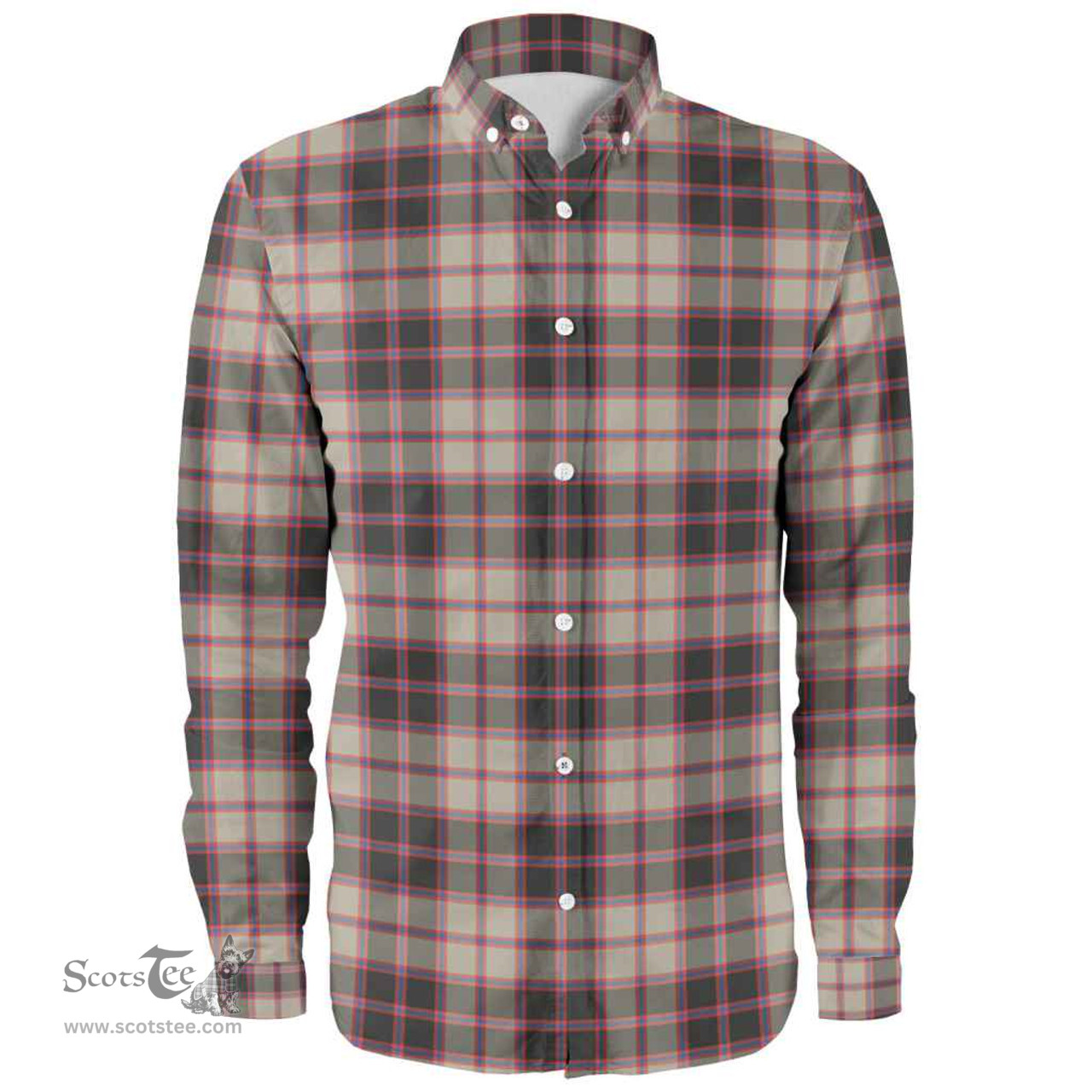 Scottish MacPherson Hunting Ancient Clan Tartan Long Sleeve Shirt, Tartan Plaid Shirt Scottish Plaid Tartan Plaid - ScotsTee - scotstee.com