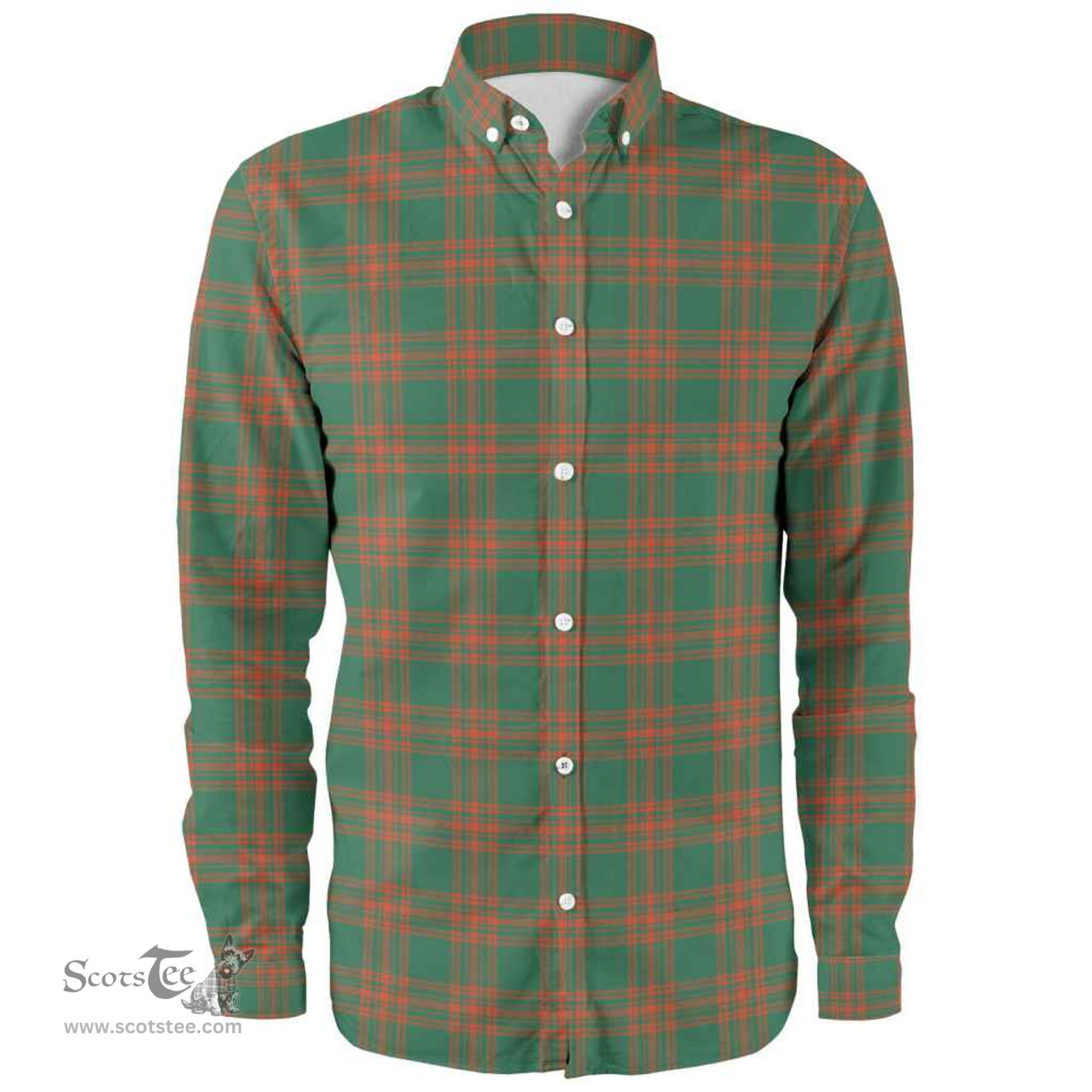 Scottish Menzies Green Ancient Clan Tartan Long Sleeve Shirt, Tartan Plaid Shirt Scottish Plaid Tartan Plaid - ScotsTee - scotstee.com