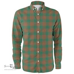Scottish Menzies Green Ancient Clan Tartan Long Sleeve Shirt, Tartan Plaid Shirt Scottish Plaid Tartan Plaid - ScotsTee - scotstee.com