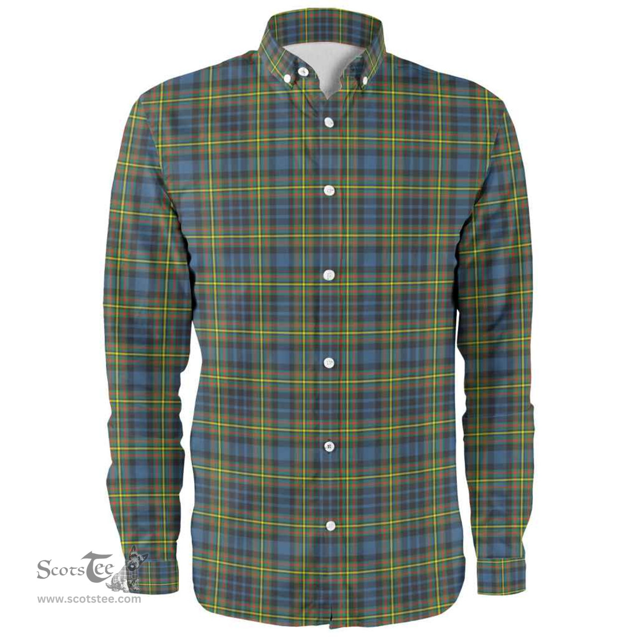 Scottish MacLellan Ancient Clan Tartan Long Sleeve Shirt, Tartan Plaid Shirt Scottish Plaid Tartan Plaid - ScotsTee - scotstee.com