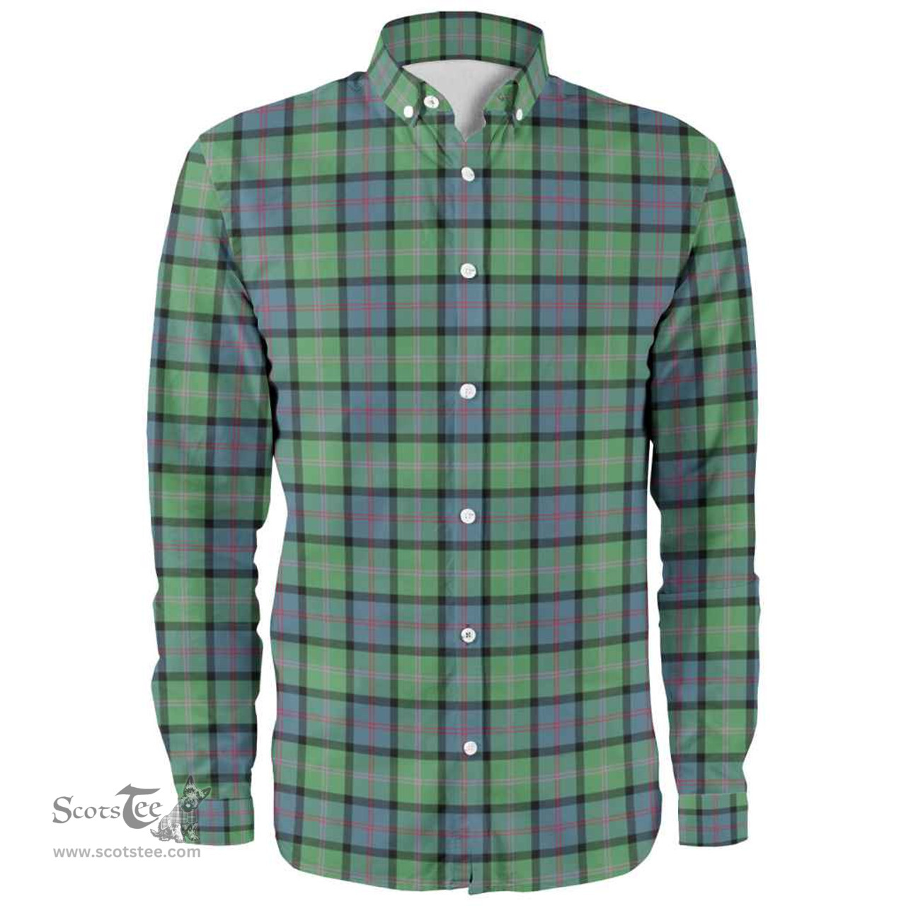 Scottish MacThomas Ancient Clan Tartan Long Sleeve Shirt, Tartan Plaid Shirt Scottish Plaid Tartan Plaid - ScotsTee - scotstee.com