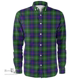 Scottish MacThomas Modern Clan Tartan Long Sleeve Shirt, Tartan Plaid Shirt Scottish Plaid Tartan Plaid - ScotsTee - scotstee.com