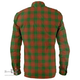 Scottish Menzies Green Modern Clan Tartan Long Sleeve Shirt, Tartan Plaid Shirt Scottish Plaid Tartan Plaid - ScotsTee - scotstee.com