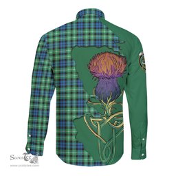 Scottish Graham of Montrose Ancient Clan Tartan Crest with Thistle and Scotland Map Tartan Long Sleeve Shirt Scottish Plaid Tartan Plaid - ScotsTee - scotstee.com